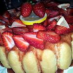 recette Charlotte au citron et fraises
