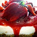 recette Cheesecake sans cuisson aux fraises
