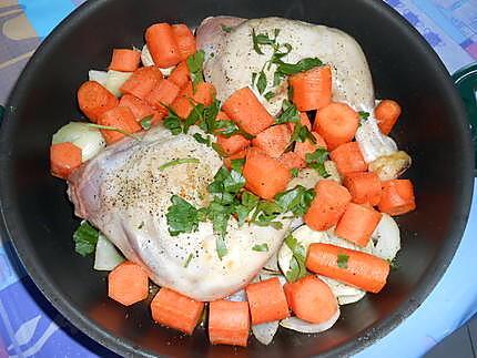Pollo carote e patate (poulet carottes et pommes de terre) 430