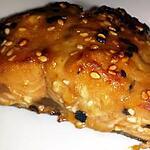 recette Saumon rôti au miel et au sésame