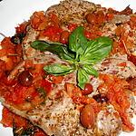 recette Tranches de gigot grillées aux olives noires de nice