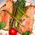 recette Filets de truite aux asperges vertes
