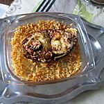 recette aubergine    farcie  ratatouille chorizo