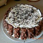 recette Charlotte au chocolat blanc et oursons guimauve