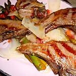 recette Cotes d agneau aux asperges vertes
