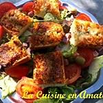 recette Salade de tomate et bruschetta mozzarella, tomate, basilic