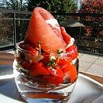 recette verrine : de poivrons marinés au thym et coppa