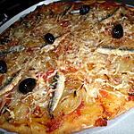 recette Pizza aux tomates oignons et anchois