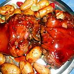 recette Jarret de porc au banyuls et ses petites pommes de terre