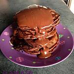 recette Pancakes au chocolat, sauce chocolat
