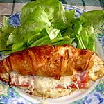 recette Croissants au jambon et à la béchamel