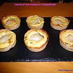 recette TARTELETTES POIRES ET FRANGIPANE