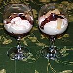 recette Triffle au poires sauce chocolat