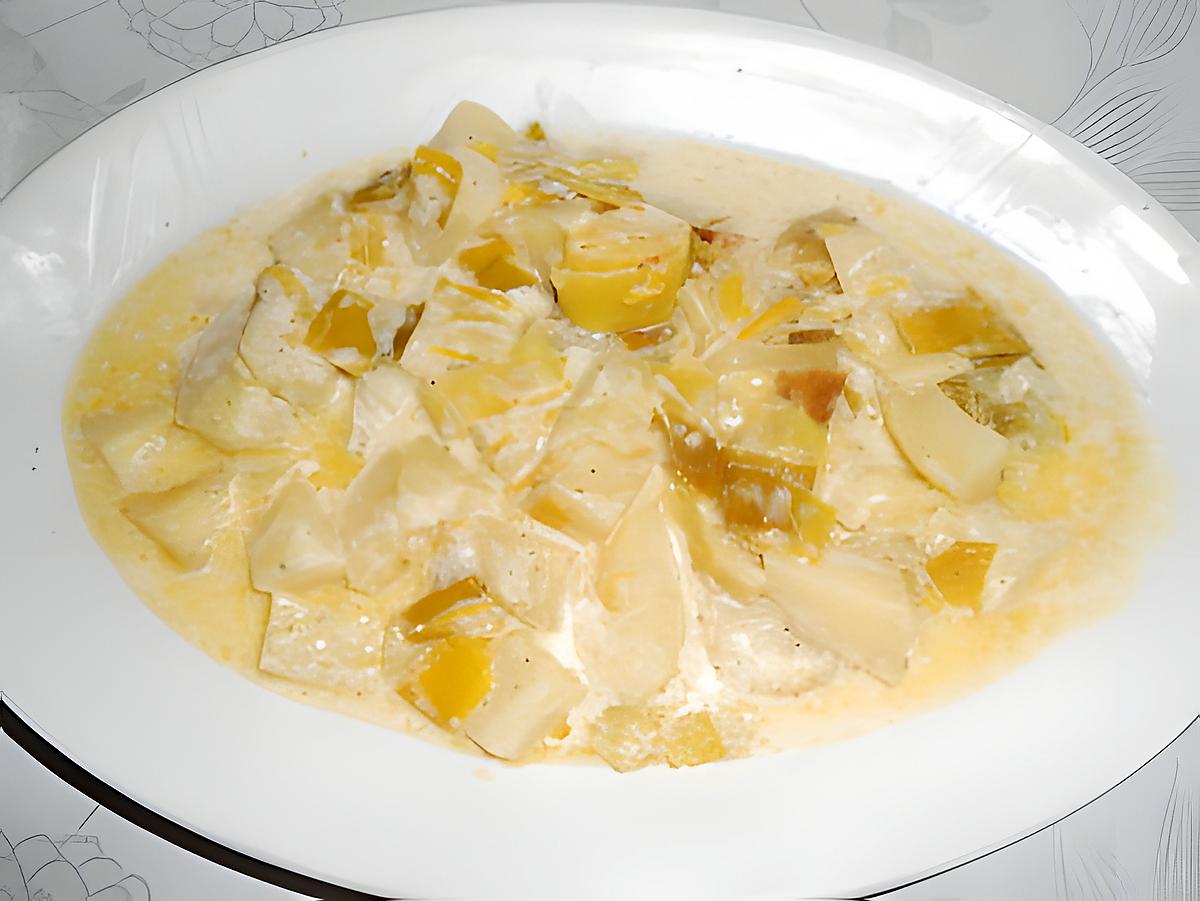 Poireaux pommes de terre a la crème 430