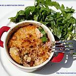 recette GRATIN DE LA MER FACON CREOLE