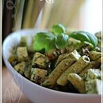 recette ~Salade de pâtes à la feta et au pesto~