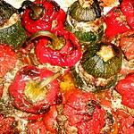 recette Tomates,courgettes,poivrons farcis