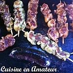 recette Brochettes d'agneau au curry