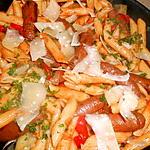 recette Penne regate aux merguez