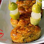 recette Mini cake salé aux olives et thon