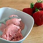 recette Glace à la fraise
