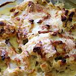 recette Gratin de choux fleur au jambon fumé et maroilles