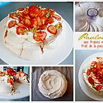 recette Pavlova aux fraises et fruit de la passion