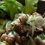 recette salade  de poulpe à l'espagnole
