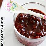 recette Crèmes noires sur lit de framboises et brisûres de marrons glacés