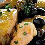 recette Poulet aux olives "Taggiasche"