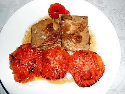 Poitrine d'agneau aux tomates 430