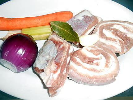 Sauté de veau petits pois haricots plats 430