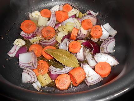 Sauté de veau petits pois haricots plats 430