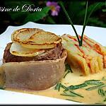 recette Gigot d'agneau et terrine de pommes de terre aux tomates semi séchées