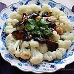 recette Chou-fleur et champignons à la sauce d'huître