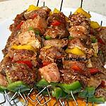 recette Brochettes de porc marinées