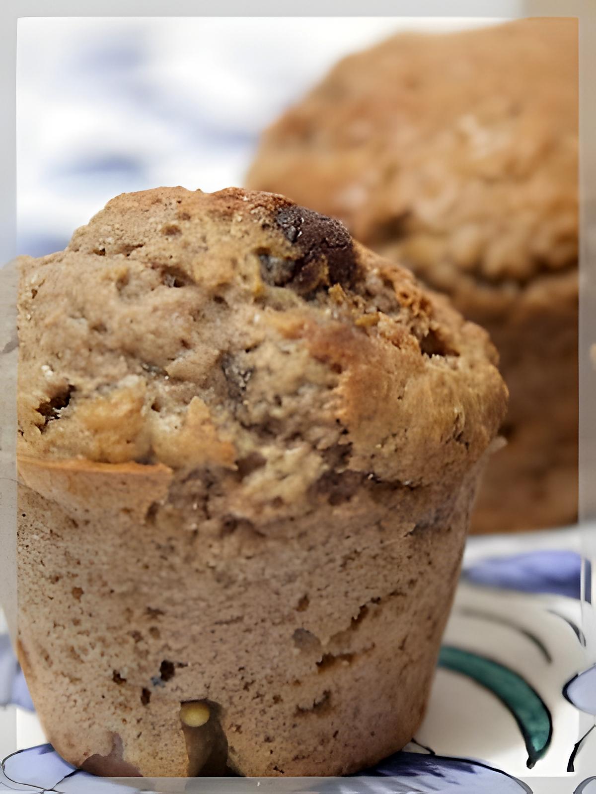 recette Muffins au vin rouge... ou blanc, au chocolat noir ... ou blanc
