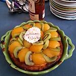 recette Cheesecake onctueux Abricots Kiwi