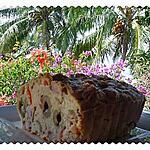 recette Cake lardons, olives et poivrons rouges