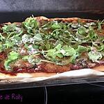 recette Pizza au jambon serrano, roquette et parmesan