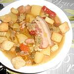 recette SOUPE PAYSANNE AU LARD FUME