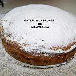 recette Gâteau aux prunes et au fromage blanc