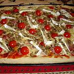 recette Pizza au jambon ,tomates cerises et camembert
