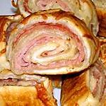 recette Roulés fondants au jambon & gruyère