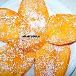 recette Carpaccio de mangue à la noix de coco