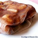 galette de riz : recette Enveloppe de banane chocolarée