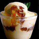 recette Verrine de rhubarbe et crème de yogourt au safran