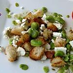 recette PETITE SALADE FRAICHEUR FEVES ET FETA AU CUMIN
