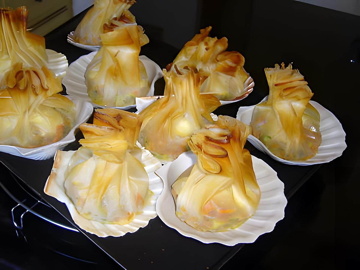 recette Aumônières de légumes et Saint Marcellin