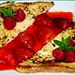 recette Fraises poêlées au pain perdu